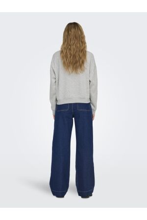 Only Only onlsweat life l/s crew o.size state noos Trui light grey melange