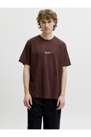 Jack & Jones Jack & Jones jjesoho tee ss crew neck noos 12278787 Print T-shirts 5027486 bitter chocolate