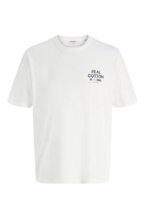 Jack & Jones Jack & Jones jjedover graphic tee ss crew neck sn 12288005 Print T-shirts 5034668 cloud dancer
