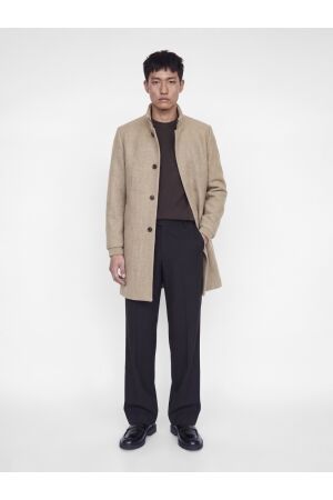 Jack & Jones Jack & Jones jjemelton wool blend coat aw26 sn 12299724 Winterjassen 5037508 greige twill