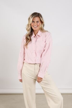 Nukus Nukus nowi blouse stripe nks02162 Blouse 30 blush