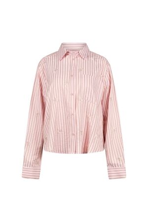 Nukus Nukus nowi blouse stripe nks02162 Blouse 30 blush