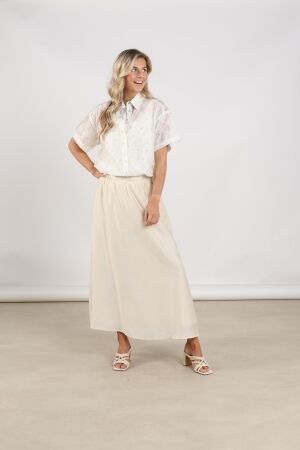 Nukus Nukus britt blouse flower nks02199 Blouse 17 off white