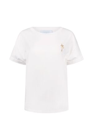 Nukus Nukus sammie shirt backprint nks04016 Tops en Singlets 17 off white