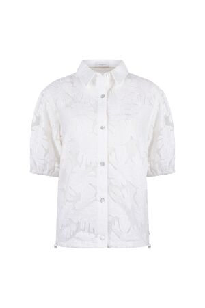 Nukus Nukus berit blouse embroidery nks02137 Blouse 17 off white