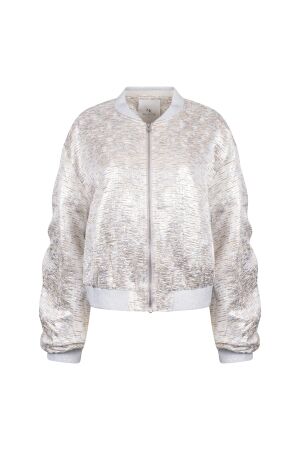 Nukus Nukus babette bomber nks13096 Jackets 374 silver/camel