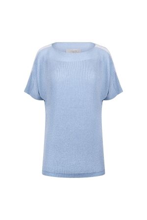 Nukus Nukus merla top lurex nkf01054 Tops en Singlets 312 cloudy