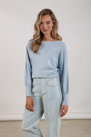 Nukus Nukus jorien pullover lurex nks03055 Trui 312 cloudy