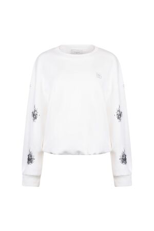 Nukus Nukus suzanne pullover paillet nks03069 Trui 17 off white