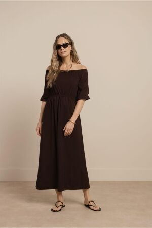 Studio Anneloes Studio Anneloes saturday dress 13803 Jurk 8700 espresso