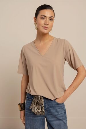 Studio Anneloes Studio Anneloes vicky top 13805 T-shirt Korte mouw 2200 latte