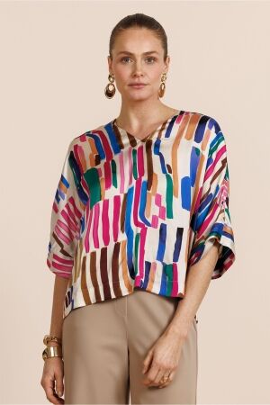 Studio Anneloes Studio Anneloes madison spot top 13807 T-shirt Korte mouw 9997 multi color
