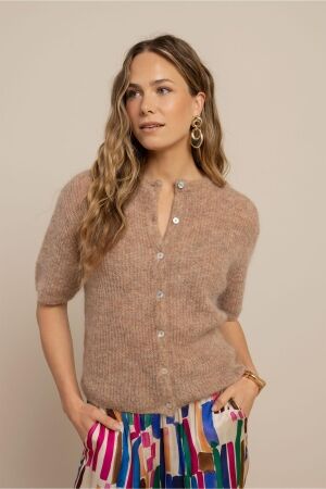 Studio Anneloes Studio Anneloes bibi sl cardigan 13811 Vest 2200 latte