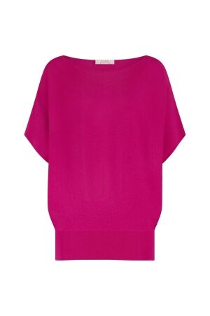 Studio Anneloes Studio Anneloes lenti pullover 13812 Trui korte mouw 5500 new fuchsia