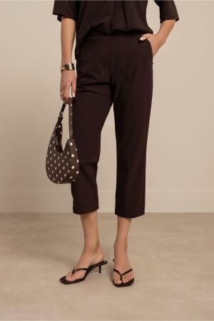 Studio Anneloes Studio Anneloes anne capri trousers 13813 Capri 8700 espresso
