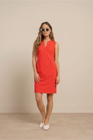 Studio Anneloes Studio Anneloes simplicity sls dress 13816 Jurk 2800 coral red
