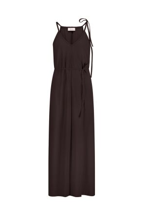 Studio Anneloes Studio Anneloes carise dress 13817 Lange Jurken 8700 espresso