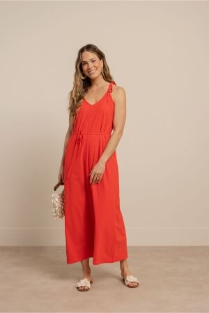 Studio Anneloes Studio Anneloes carise dress 13817 Lange Jurken 2800 coral red