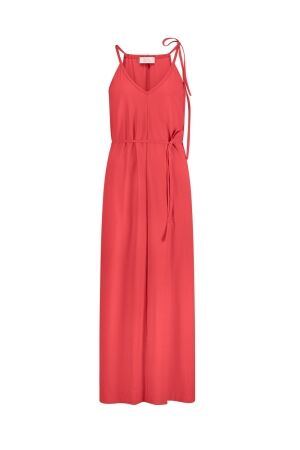 Studio Anneloes Studio Anneloes carise dress 13817 Lange Jurken 2800 coral red