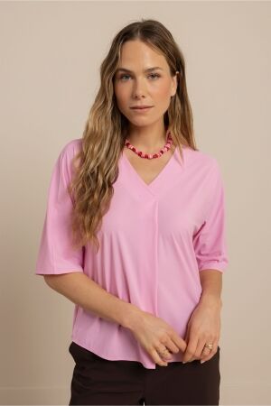 Studio Anneloes Studio Anneloes marly top 13821 T-shirt Korte mouw 4400 pop pink