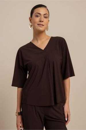 Studio Anneloes Studio Anneloes marly top 13821 T-shirt Korte mouw 8700 espresso