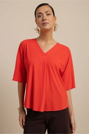 Studio Anneloes Studio Anneloes marly top 13821 T-shirt Korte mouw 2800 coral red