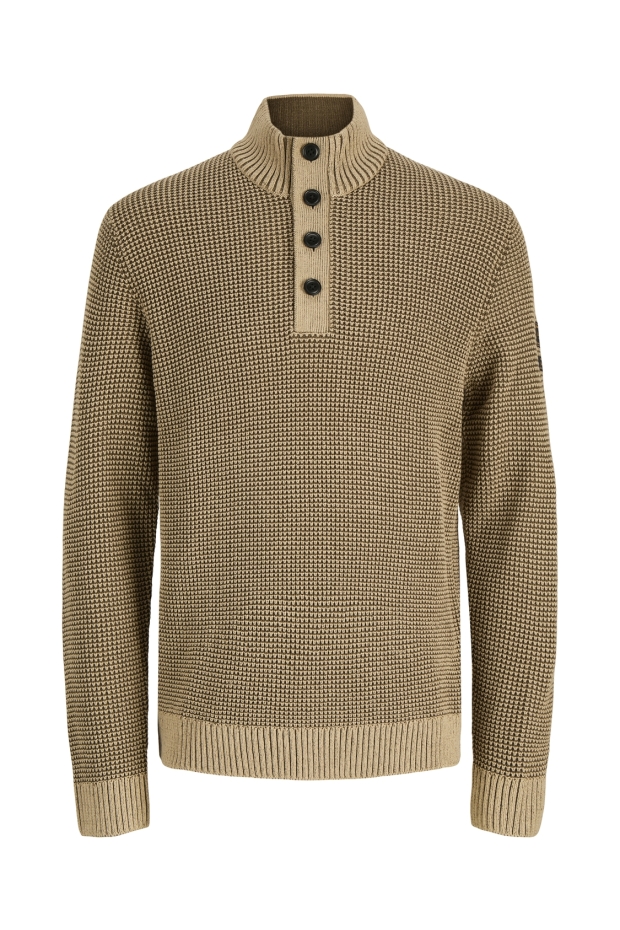Jack & Jones JJELIAS KNIT HIGH NECK 12298550 5031266 Crockery Canteen