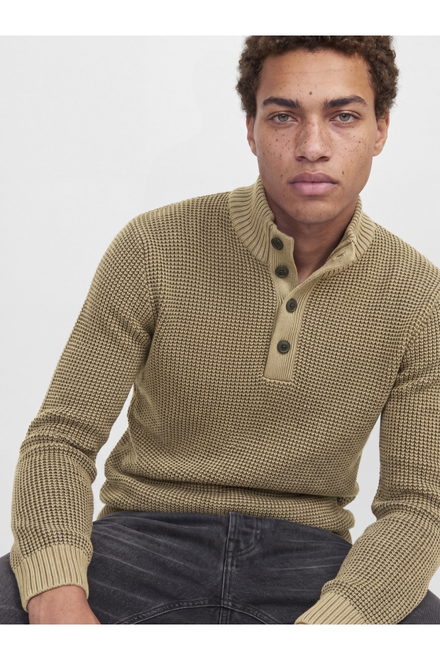 Jack & Jones JJELIAS KNIT HIGH NECK 12298550 5031266 Crockery Canteen