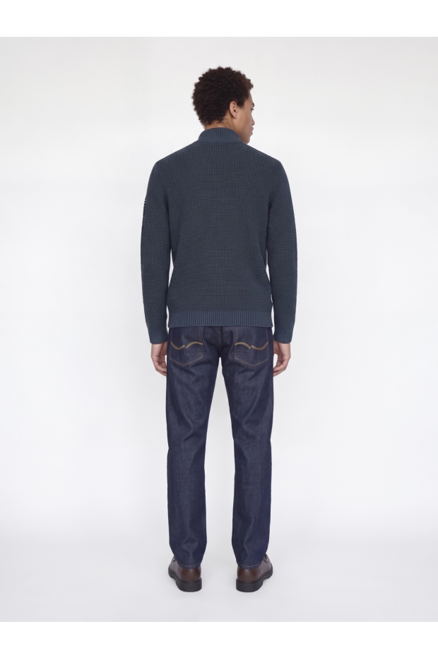 Jack & Jones JJELIAS KNIT HIGH NECK 12298550 5031265 Navy Blazer Turbulence
