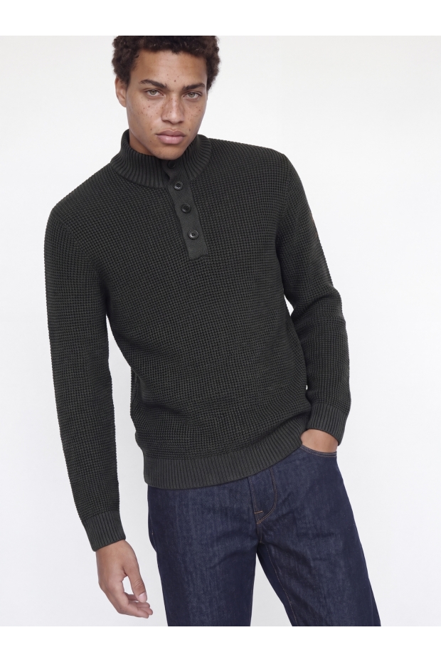 Jack & Jones JJELIAS KNIT HIGH NECK 12298550 5031264 Black Asphalt