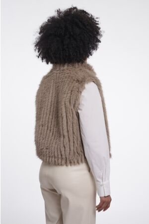 Rino & Pelle Rino & Pelle dava.7002611 waistcoat with closure Gilets 11100 mocha latte