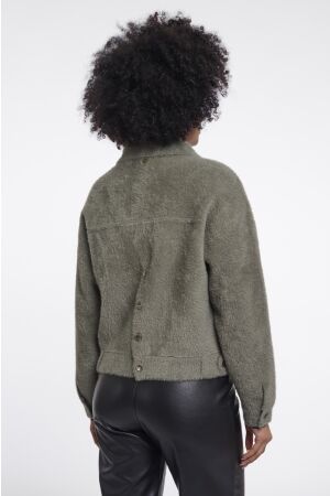 Rino & Pelle Rino & Pelle bubbly.5002611 boxy jacket Jackets 10867 green ash
