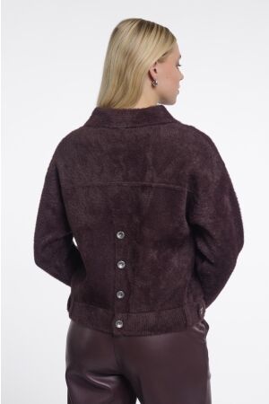 Rino & Pelle Rino & Pelle bubbly.5002611 boxy jacket Jackets 11122 fudge cloak