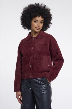 Rino & Pelle Rino & Pelle bubbly.5002611 boxy jacket Jackets 11110 sangria