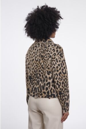 Rino & Pelle Rino & Pelle bubbly.5012611 boxy jacket Jackets 10307 light leopard
