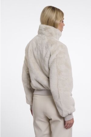 Rino & Pelle Rino & Pelle ambra.7002611 short faux fur jacket Jackets 9030 birch