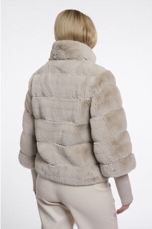 Rino & Pelle Rino & Pelle feline.7002611 jacket with rib cuffs Jackets 9030 birch