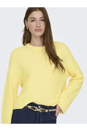 Only Only onlsimoni l/s o-neck pullover knt noos Trui mellow yellow
