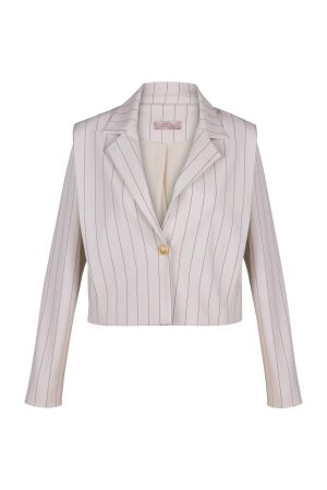 Studio Anneloes Studio Anneloes clio bonded pinstripe jacket 13470 Jackets 1474 kit/new army