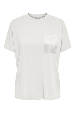 Only Only onlfree s/s pocket top jrs Tops en Singlets cloud dancer