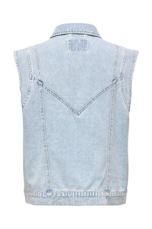 Only Only onlkennedy sl dnm waistcoat bj noos Gilets light blue denim