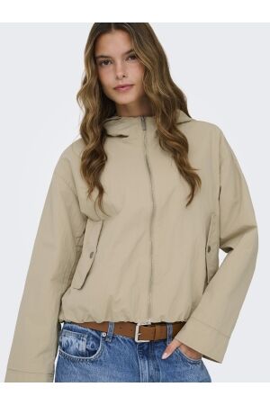 Only Only onlbealo hood jacket otw noos 15336162 Jackets humus silver trim