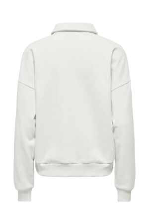 Only Only onlagnes l/s polo cs pr swt 15378310 Sweater cloud dancer light gold buttons