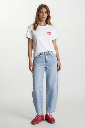 Queen Hearts  Queen Hearts jeans ballon w3717 Barrel fit licht jeans