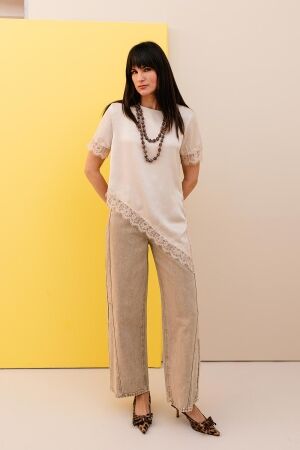 Turquoise by DAAN Turquoise by DAAN jeans ballon ds9027 Barrel fit beige