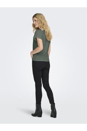 Only Only onlfree life s/s v-neck lace top jrs 15369294 T-shirt Korte mouw laurel wreath skye lace