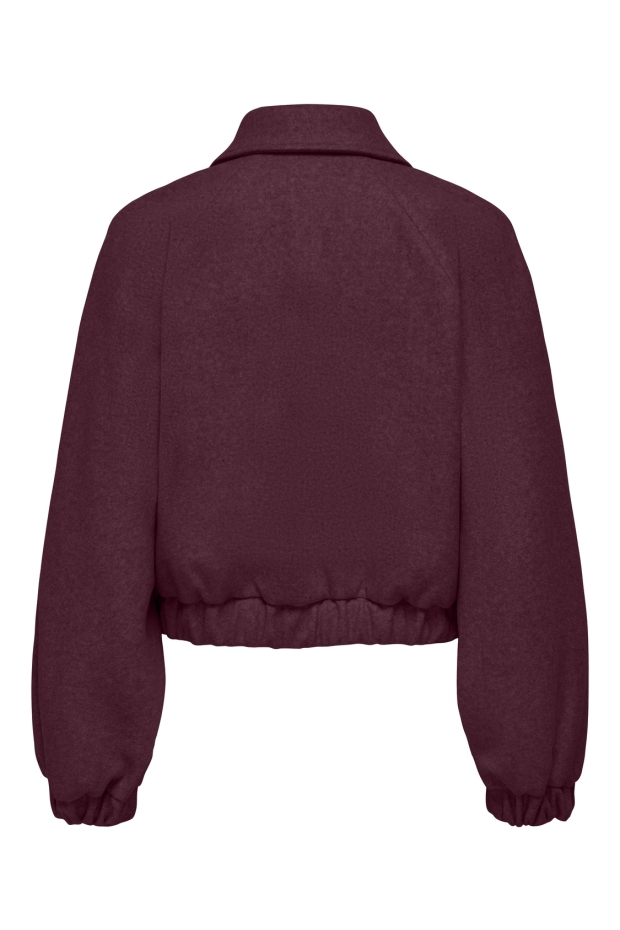 Only ONLNANCY LIFE COLLAR JACKET CC OTW 15321922 5120799 Fig Melange