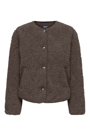 Only Only onlines teddy jacket cc otw 15373834 Jackets 5100151 chocolate martini