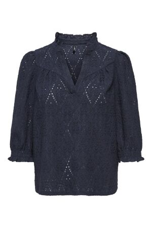 Only Only onlziggy s/s frill top cc jrs 15377146 T-shirt Korte mouw 5043409 night sky