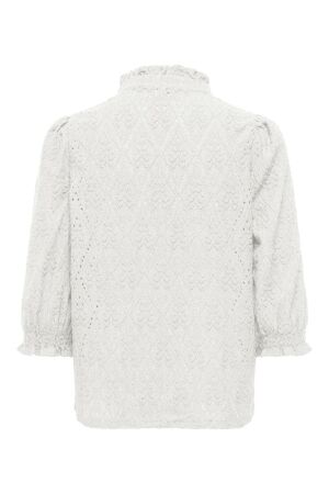 Only Only onlziggy s/s frill top cc jrs 15377146 T-shirt Korte mouw 5101258 cloud dancer